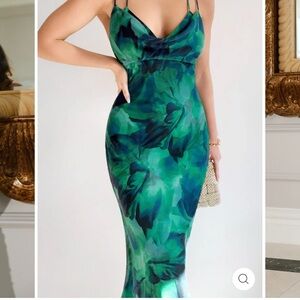 JAUS Calista slip dress (midi)